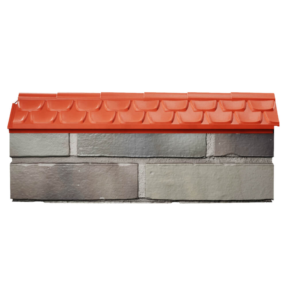 Парапет Zking Эльбрус Красный с посадкой на 0.5 кирпича (130мм) в Дзержинске фото