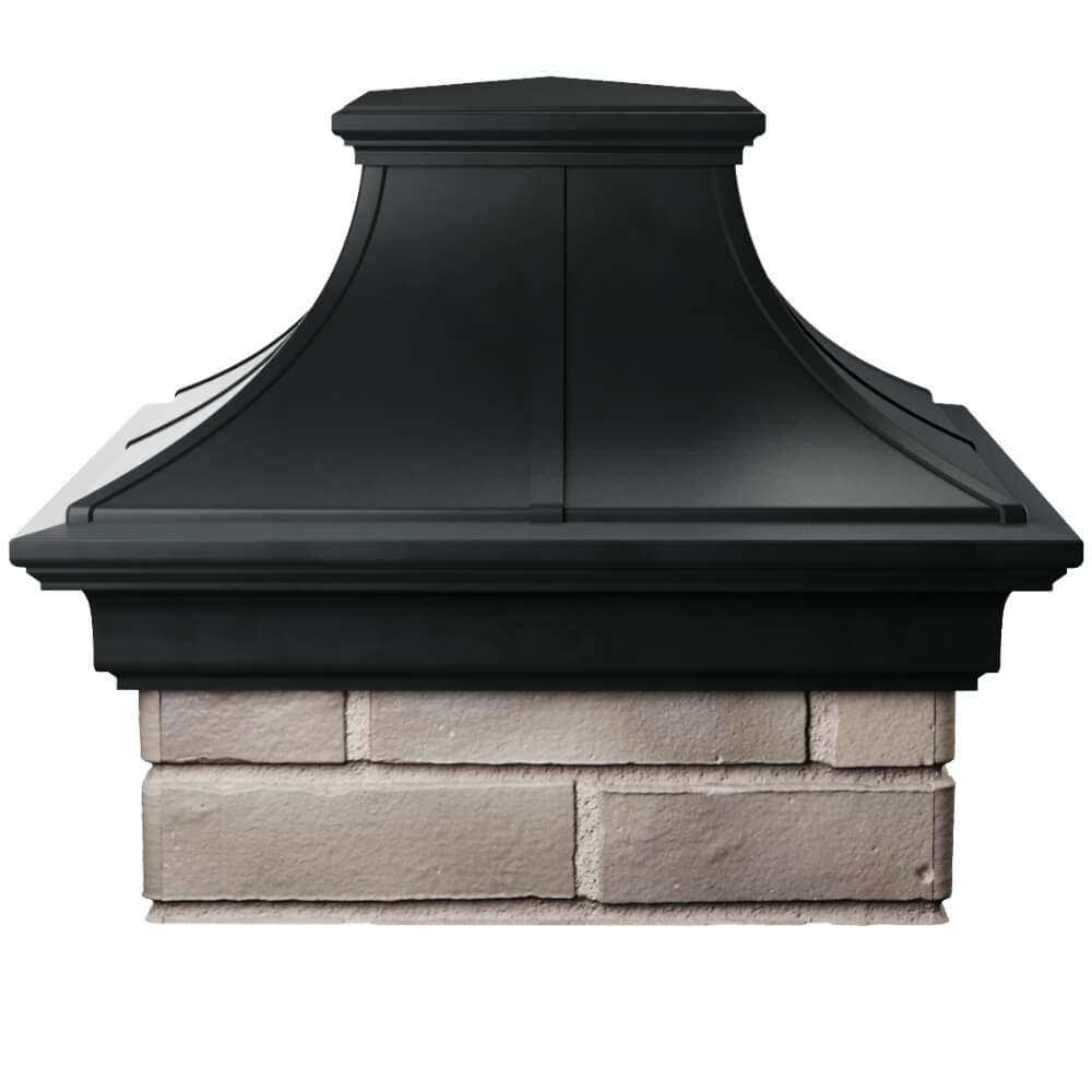 Колпак Zking Монблан Премиум Черный на столб 1.5х1.5 кирпича (385х385мм) Дзержинск фото