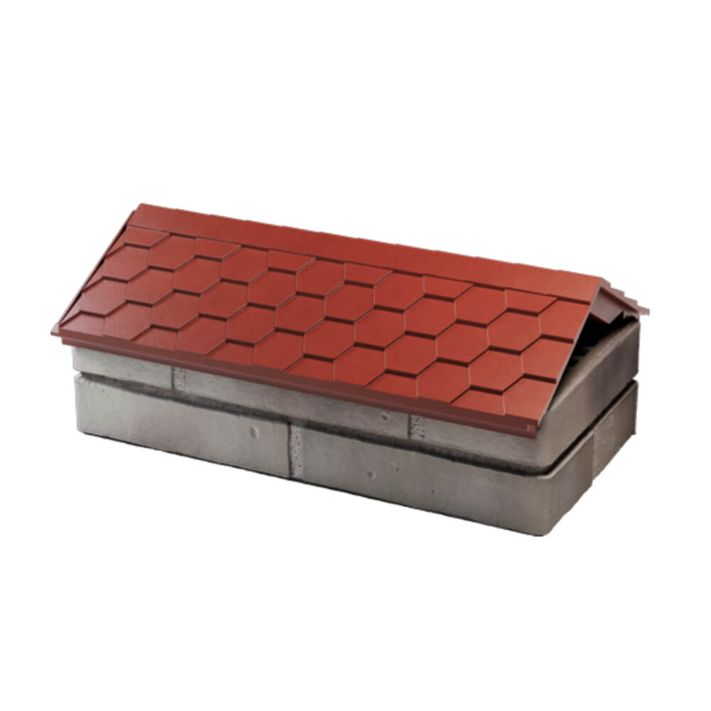 Парапет Zking Эверест Красный с посадкой на 1 кирпич (200/225/255мм) в Дзержинске фото