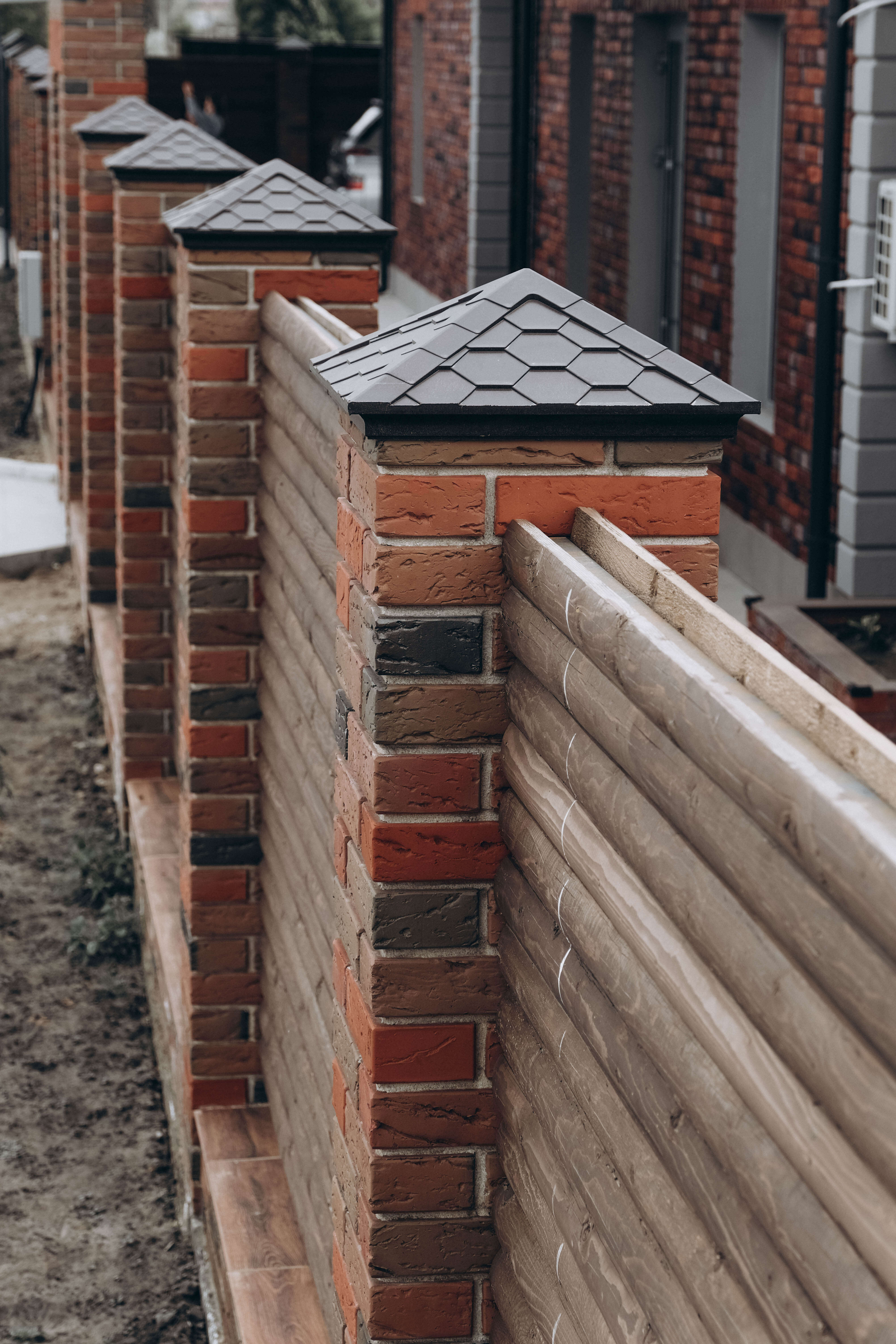 Колпак Zking Эверест Коричневый на столб 1.5х1.5 кирпича (390х390мм) в Дзержинске фото