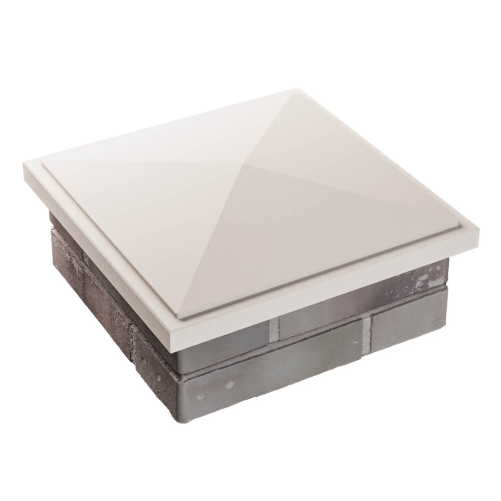 Колпак Zking БонаМоно Бежевый на столб 1.5х1.5 кирпича (385х385, 400х400мм) в Дзержинске фото