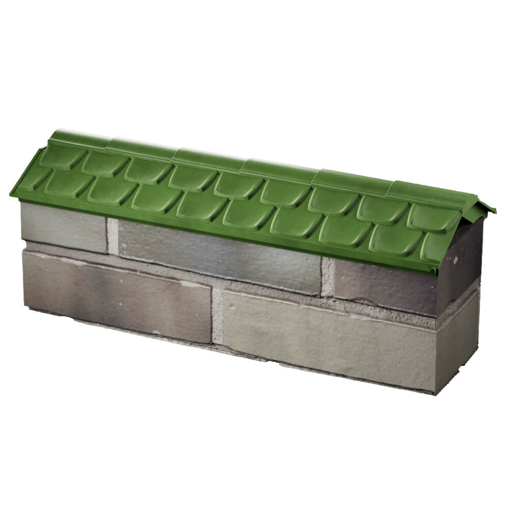 Парапет Zking Эльбрус Зеленый с посадкой на 0.5 кирпича (130мм) в Дзержинске фото