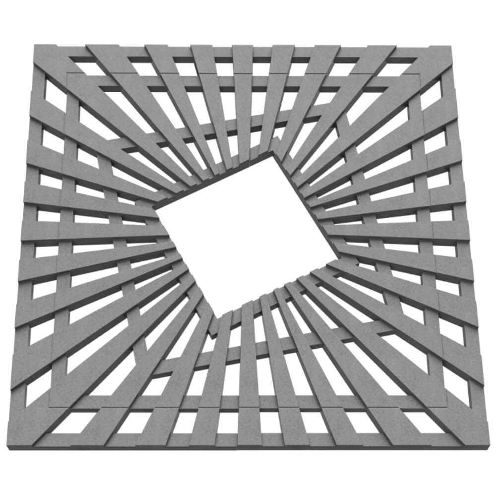 Приствольная решетка для дерева ZKING ATMOSPHERE 1.2х1.2м Серая в Дзержинске фото