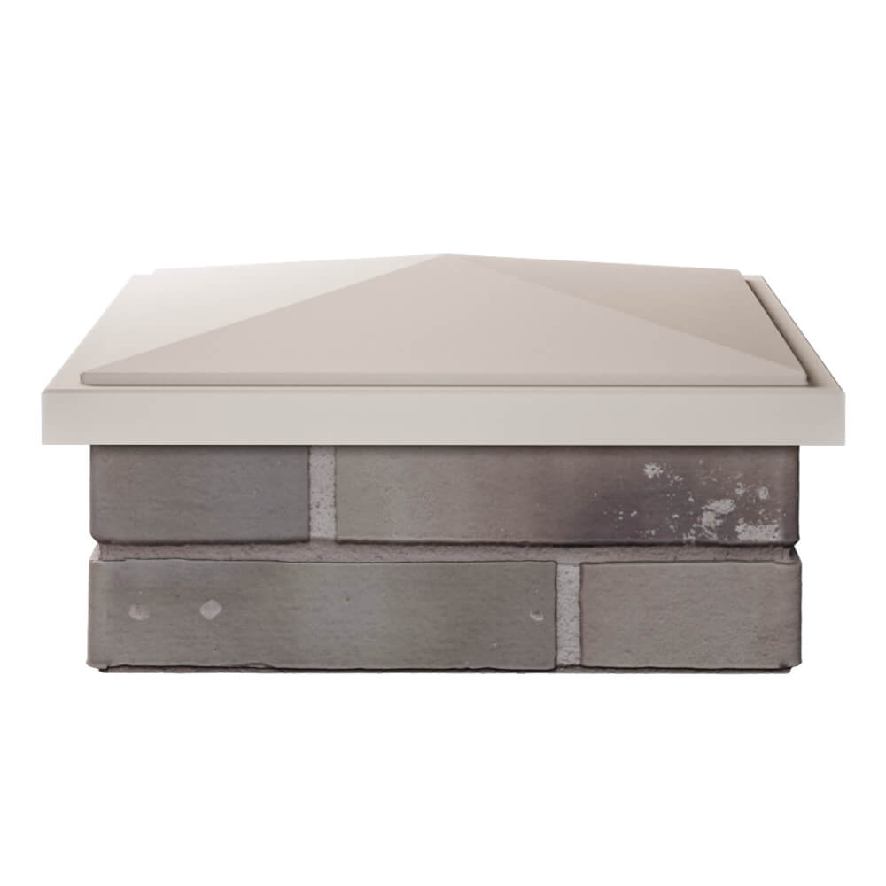 Колпак Zking БонаМоно Бежевый на столб 1.5х1.5 кирпича (385х385, 400х400мм) Дзержинск фото