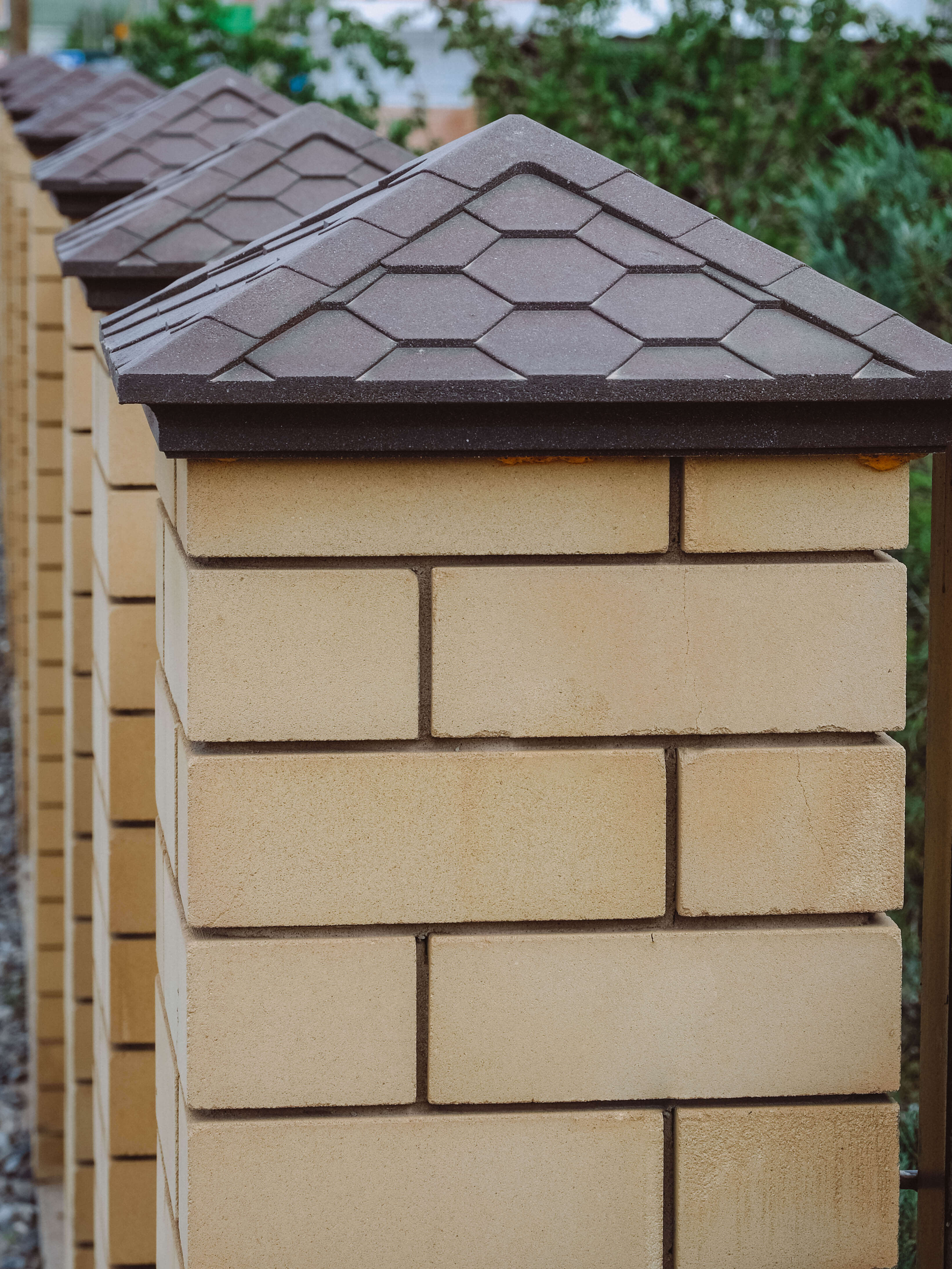 Колпак Zking Эверест Коричневый на столб 1.5х1.5 кирпича (390х390мм) в Дзержинске фото