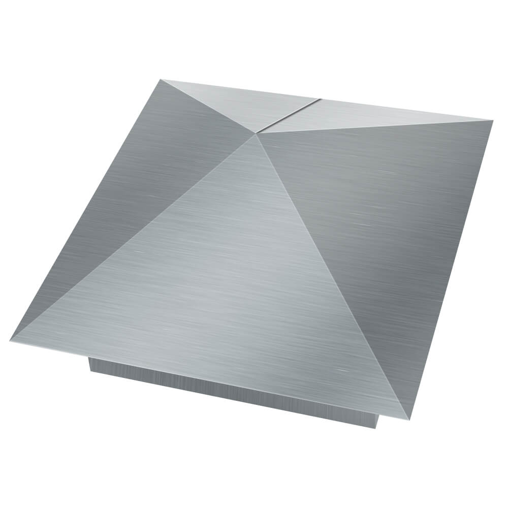 Колпак металлический 380х380мм оцинкованный заборный Дзержинск фото