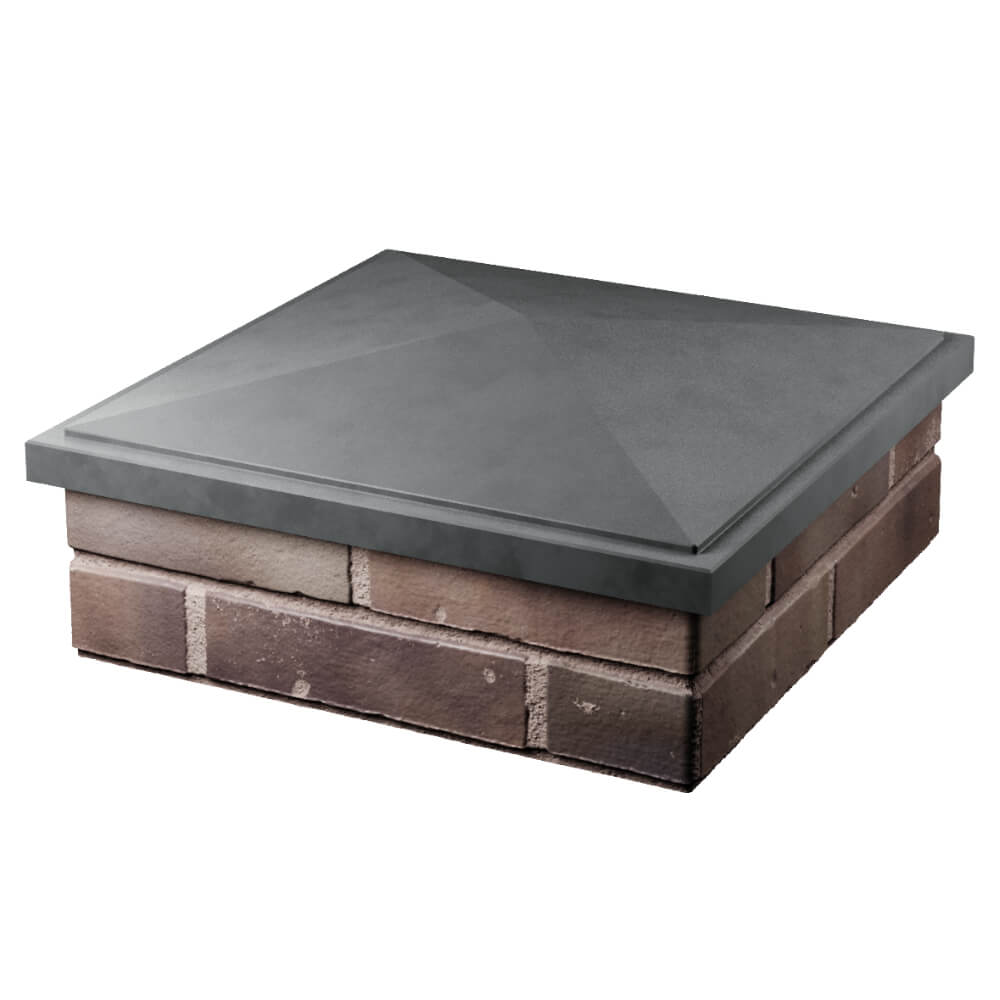 Колпак Zking БонаМоно Серый на столб 2х2 кирпича (515х515, 530х530мм) в Дзержинске фото