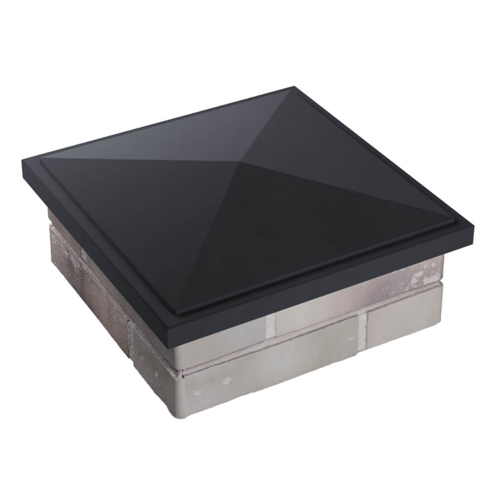 Колпак Zking БонаМоно Серый на столб 1.5х1.5 кирпича (385х385, 400х400мм) в Дзержинске фото