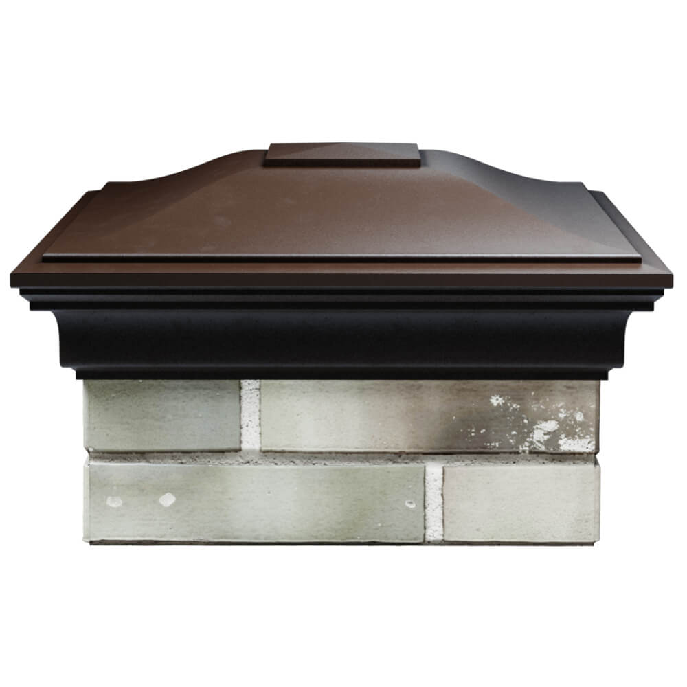 Колпак Zking Монблан Коричневый на столб 1.5х1.5 кирпича (385х385мм) Дзержинск фото