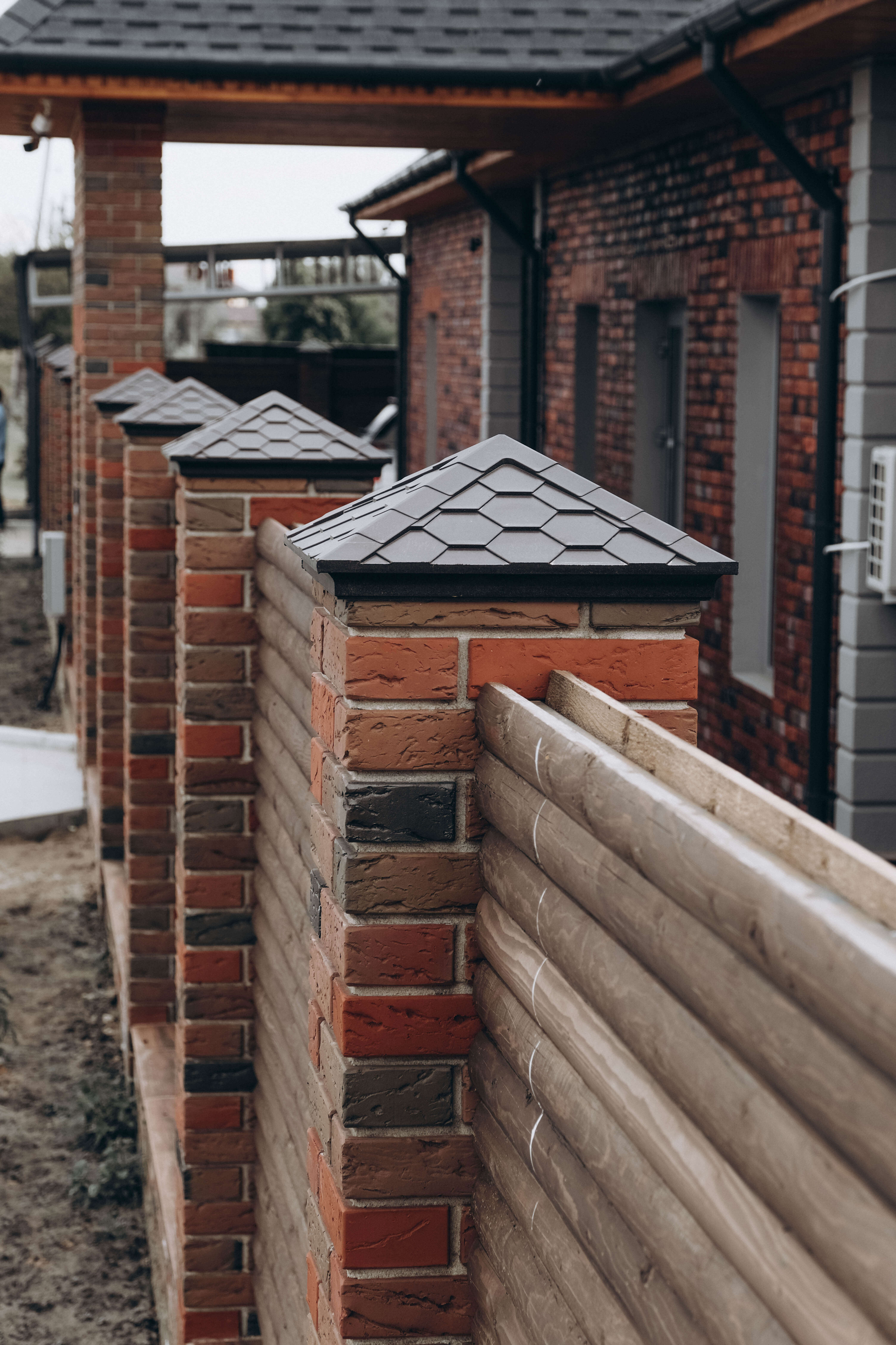 Колпак Zking Эверест Коричневый на столб 1.5х1.5 кирпича (390х390мм) в Дзержинске фото