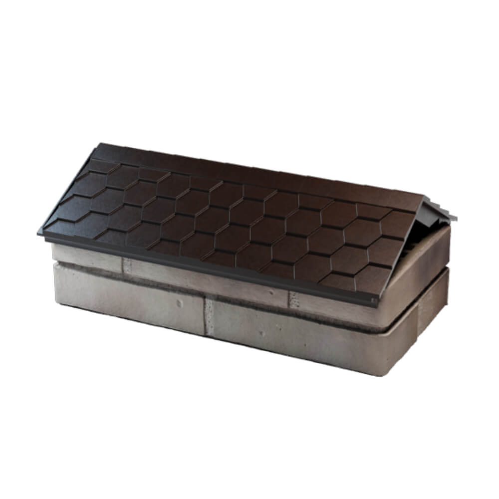 Парапет Zking Эверест Коричневый с посадкой на 1 кирпич (200/225/255мм) в Дзержинске фото