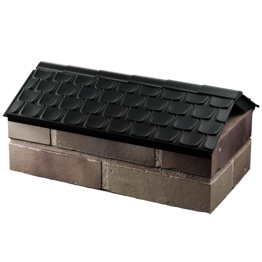 Парапет Zking Эльбрус Черный с посадкой на 1 кирпич (255мм) в Дзержинске фото