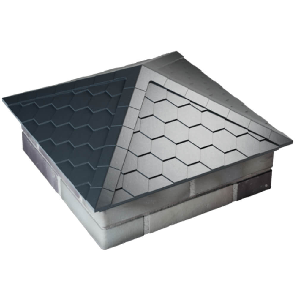 Колпак Zking Эверест Серый на столб 2х2 кирпича (535х535мм) Дзержинск фото