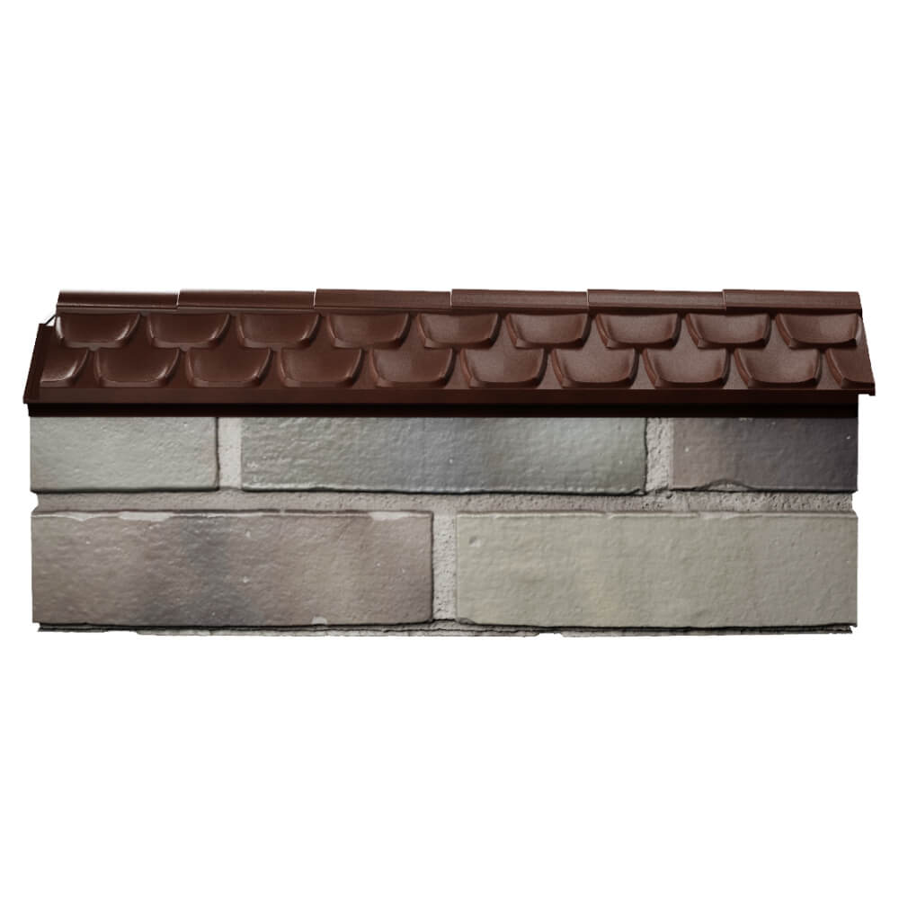 Парапет Zking Эльбрус Коричневый с посадкой на 0.5 кирпича (130мм) в Дзержинске фото