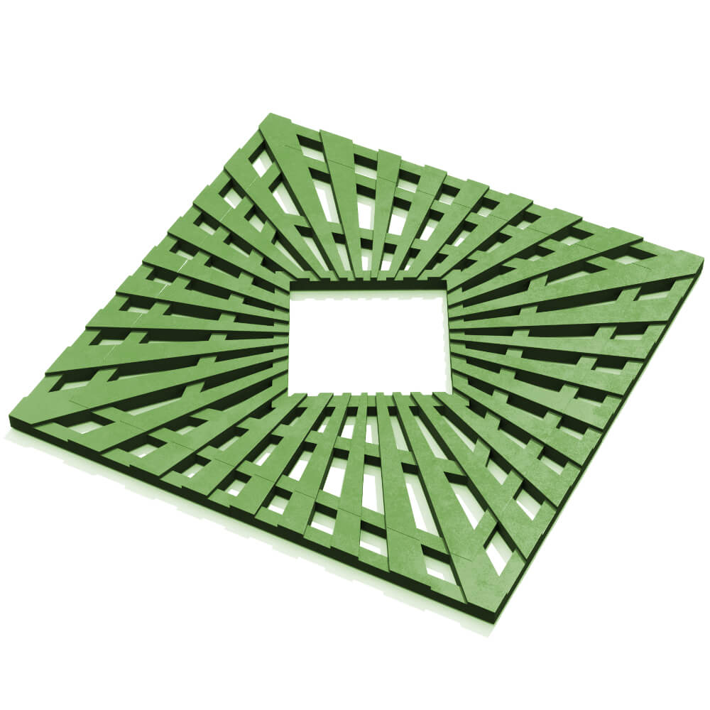 Приствольная решетка для дерева ZKING ATMOSPHERE 1.2х1.2м Зеленая в Дзержинске фото