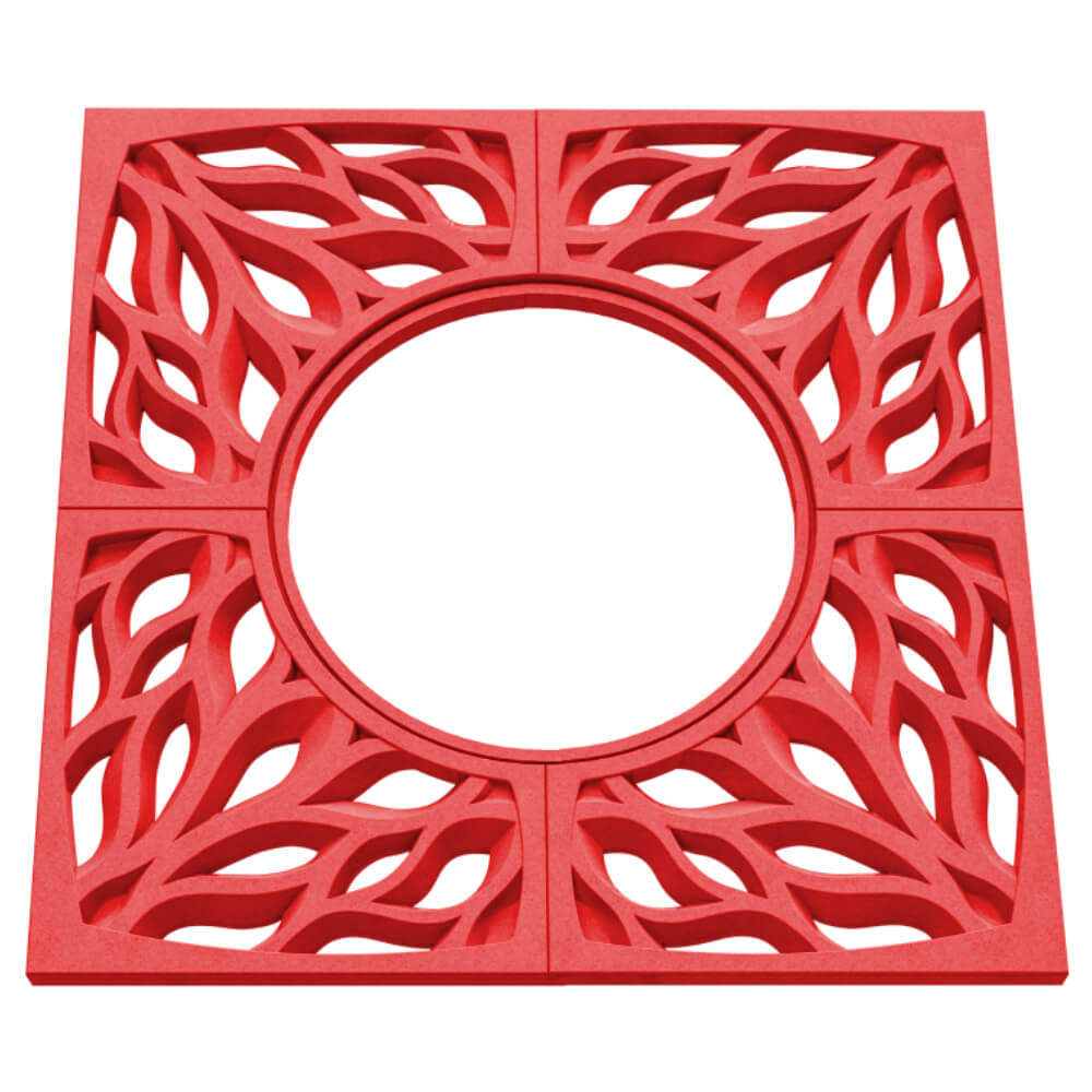 Приствольная решетка для дерева ZKING CRUST 1.2х1.2м Красная в Дзержинске фото