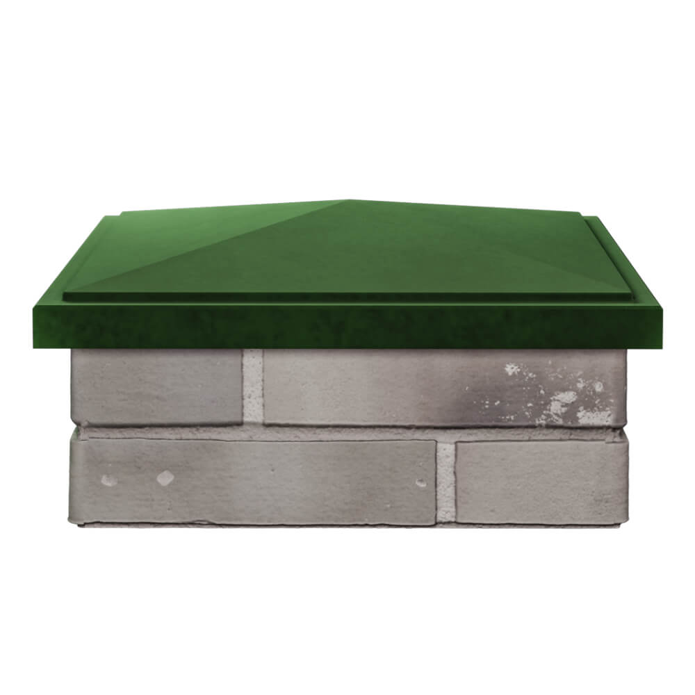 Колпак Zking БонаМоно Зеленый на столб 1.5х1.5 кирпича (385х385, 400х400мм) Дзержинск фото