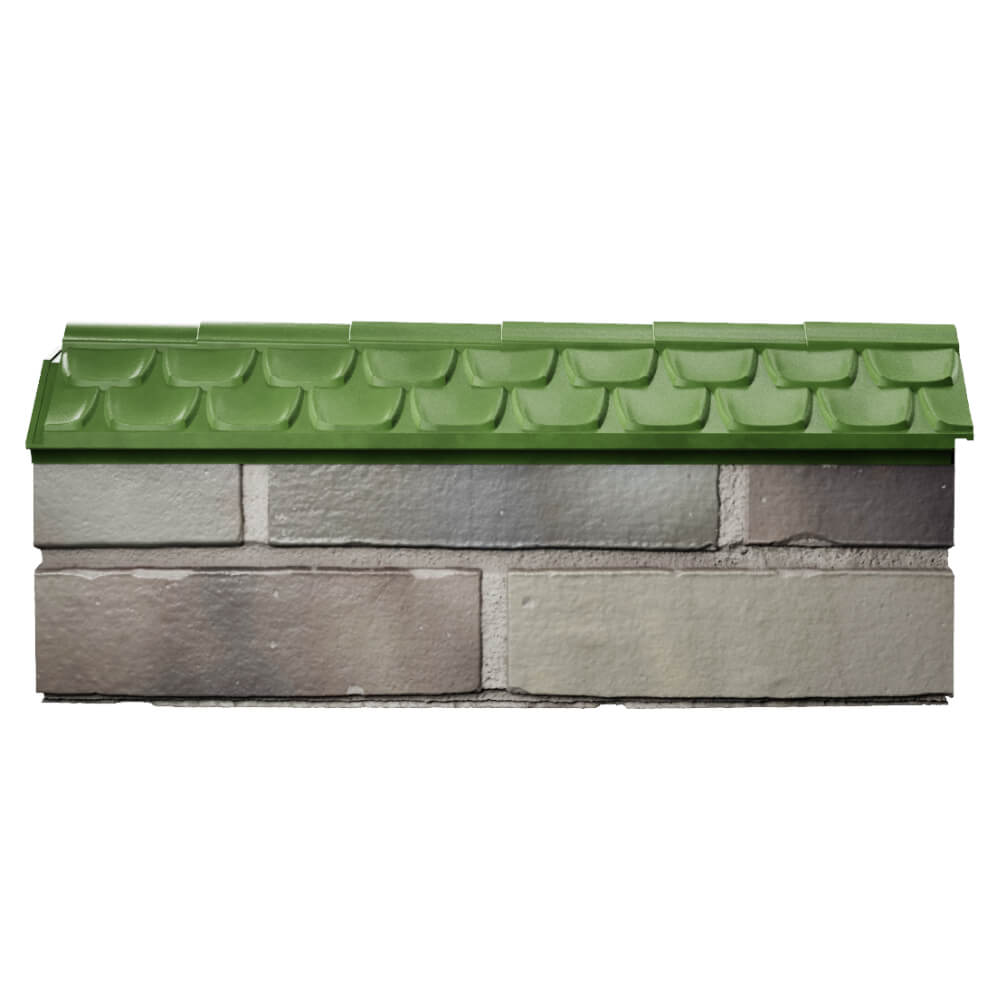 Парапет Zking Эльбрус Зеленый с посадкой на 0.5 кирпича (130мм) в Дзержинске фото