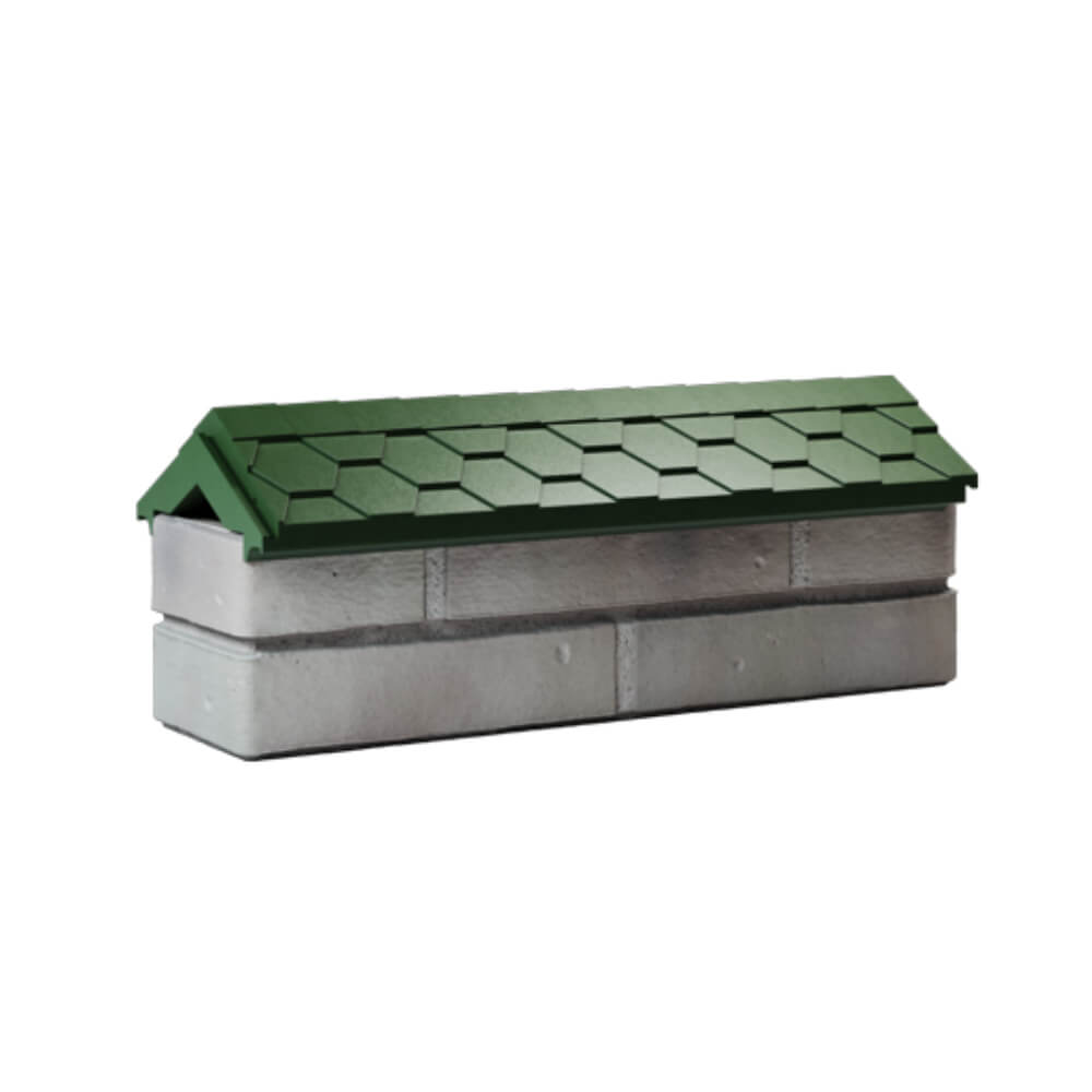 Парапет Zking Эверест Зеленый с посадкой на 0.5 кирпича (130мм) Дзержинск фото