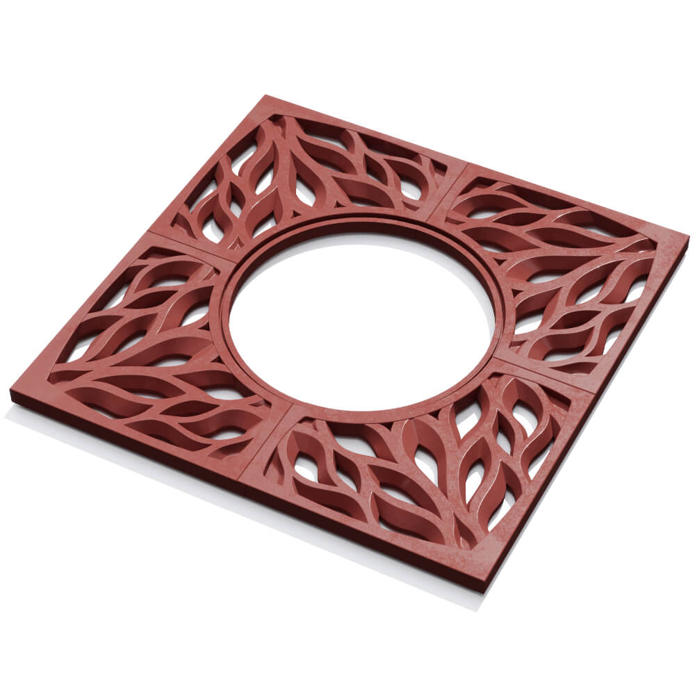 Приствольная решетка для дерева ZKING CRUST 1.2х1.2м Красная в Дзержинске фото