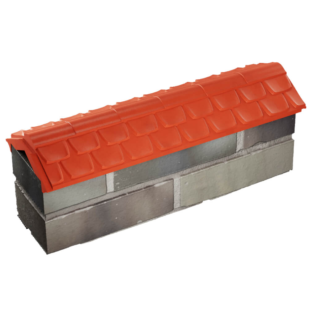 Парапет Zking Эльбрус Красный с посадкой на 0.5 кирпича (130мм) в Дзержинске фото