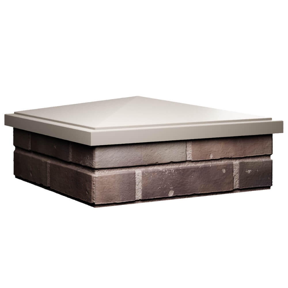 Колпак Zking БонаМоно Бежевый на столб 2х2 кирпича (515х515, 530х530мм) в Дзержинске фото