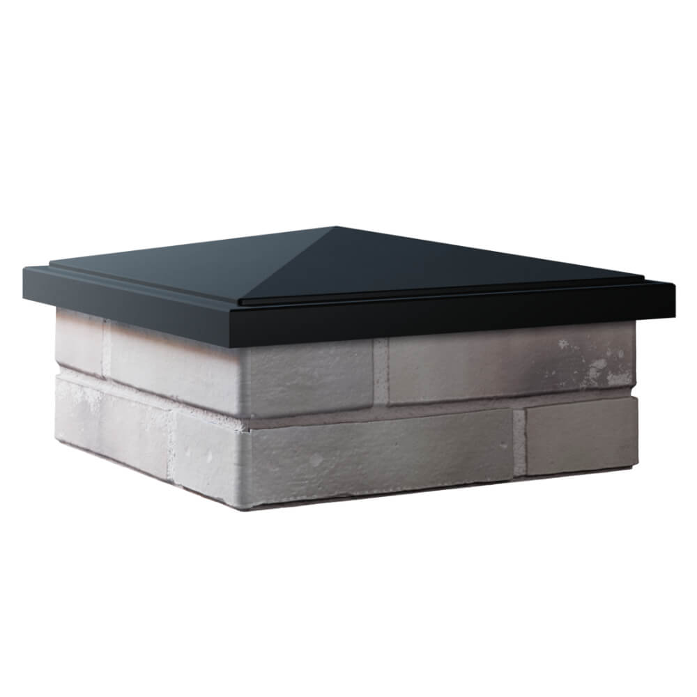 Колпак Zking БонаМоно Черный на столб 1.5х1.5 кирпича (385х385, 400х400мм) в Дзержинске фото