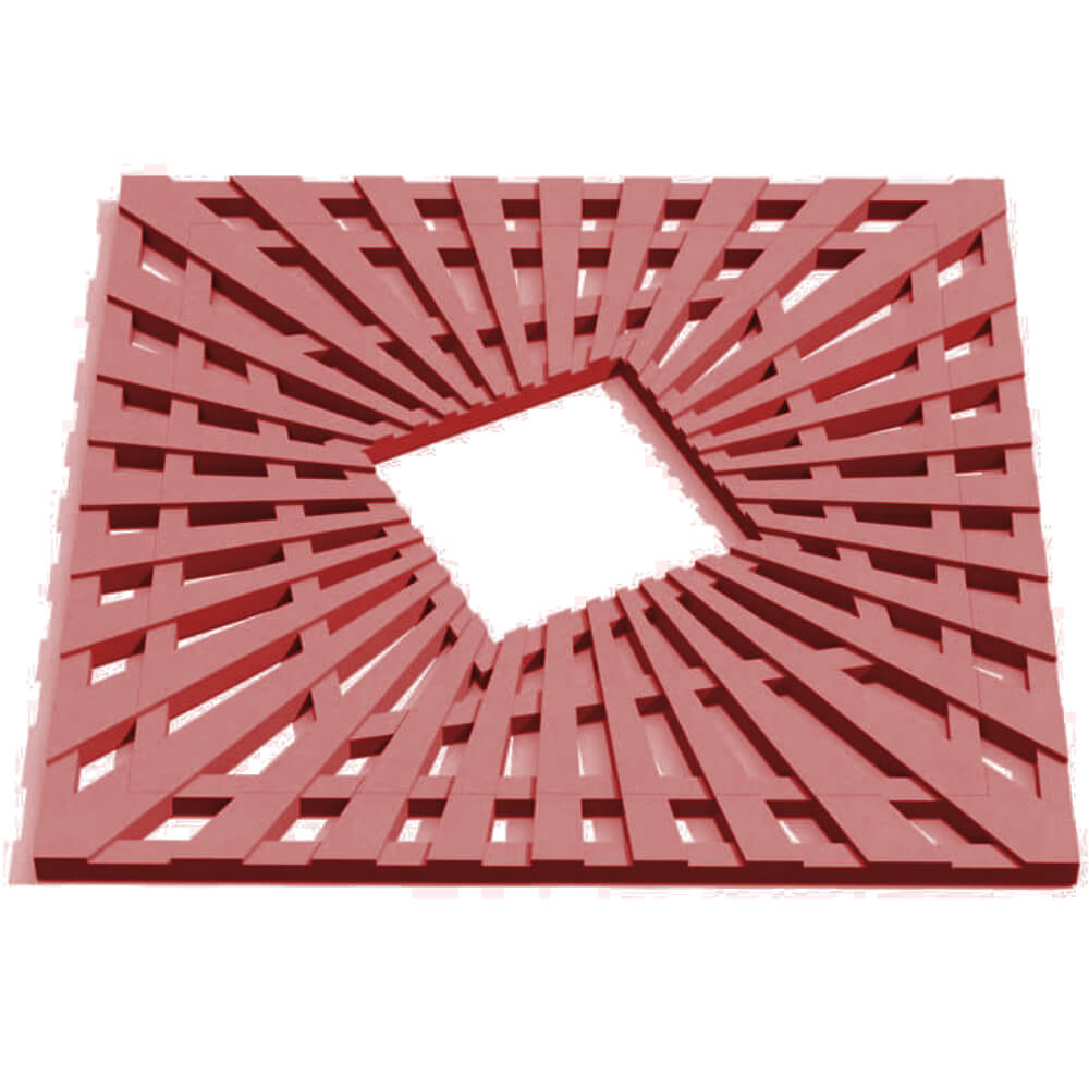 Приствольная решетка для дерева ZKING ATMOSPHERE 1.2х1.2м Красная Дзержинск фото