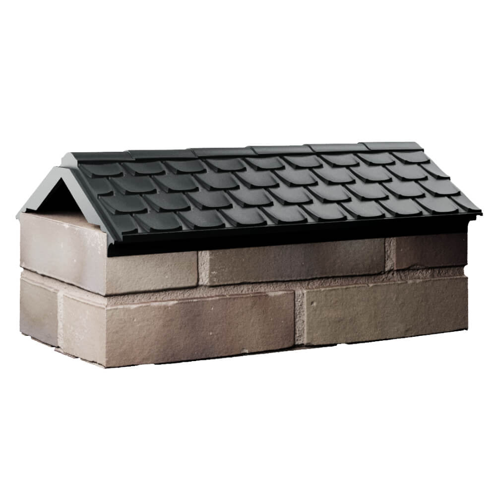 Парапет Zking Эльбрус Черный с посадкой на 1 кирпич (255мм) Дзержинск фото