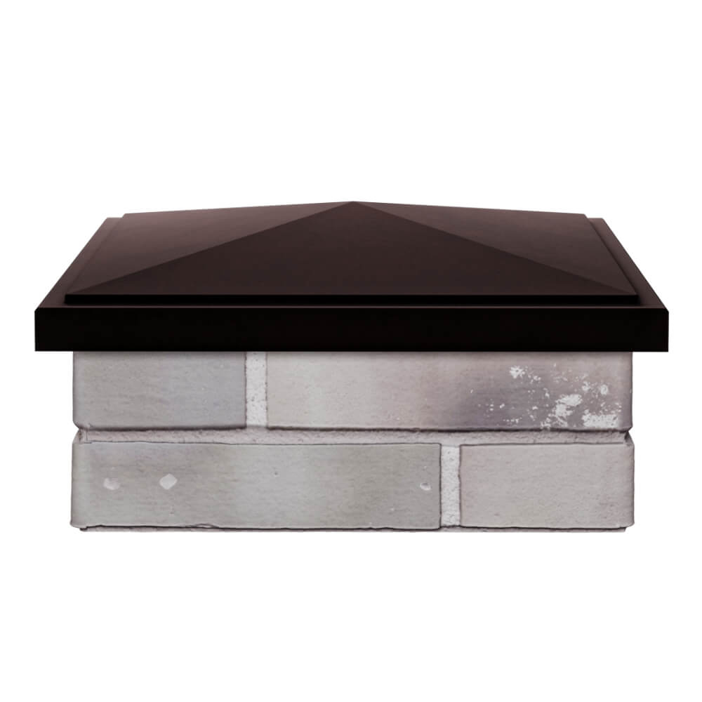 Колпак Zking БонаМоно Коричневый на столб 1.5х1.5 кирпича (385х385, 400х400мм) Дзержинск фото