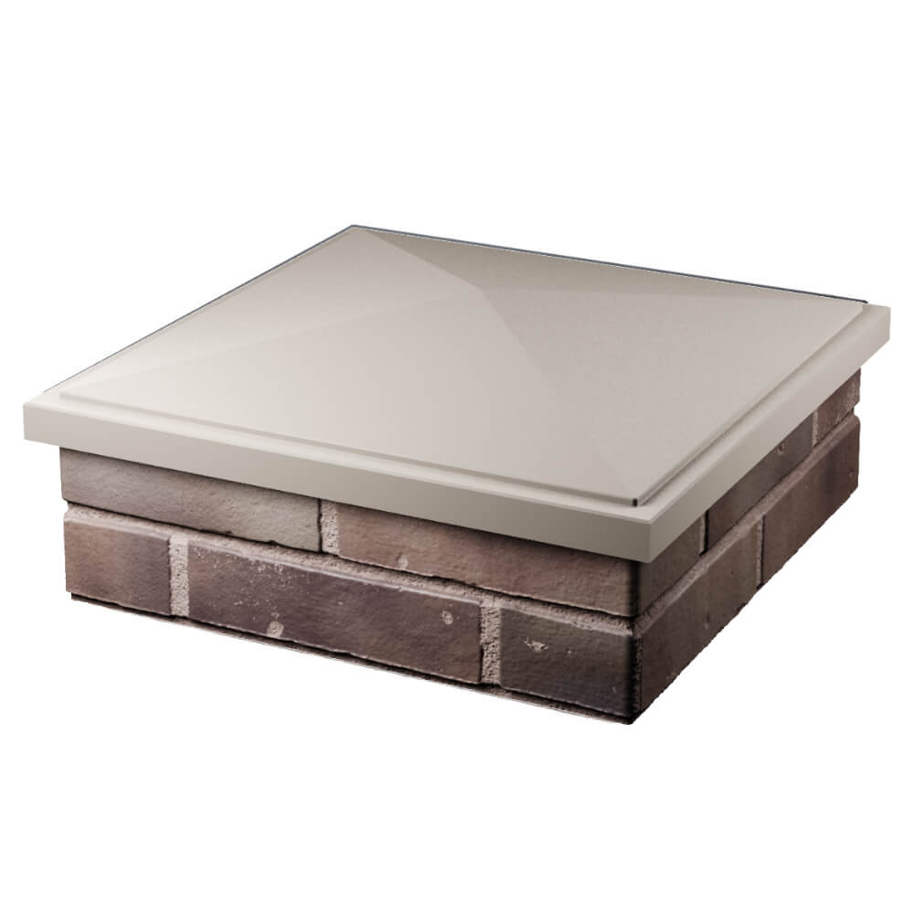 Колпак Zking БонаМоно Бежевый на столб 2х2 кирпича (515х515, 530х530мм) в Дзержинске фото