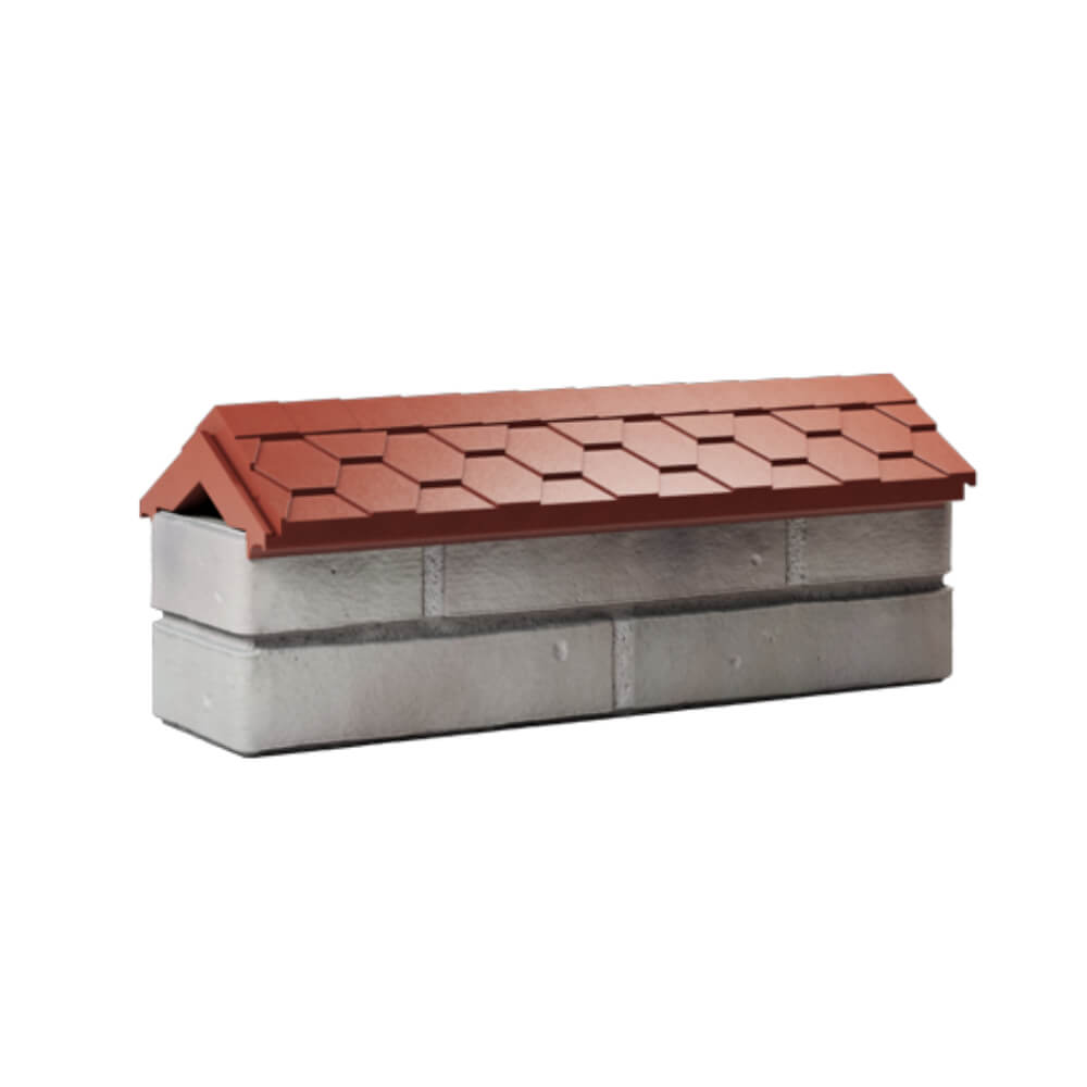 Парапет Zking Эверест Красный с посадкой на 0.5 кирпича (130мм) Дзержинск фото