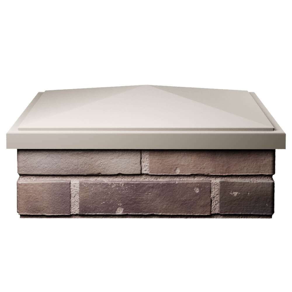 Колпак Zking БонаМоно Бежевый на столб 2х2 кирпича (515х515, 530х530мм) Дзержинск фото