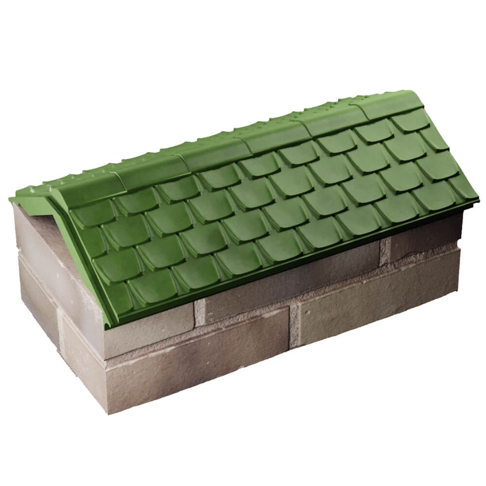 Парапет Zking Эльбрус Зеленый с посадкой на 1 кирпич (255мм) в Дзержинске фото