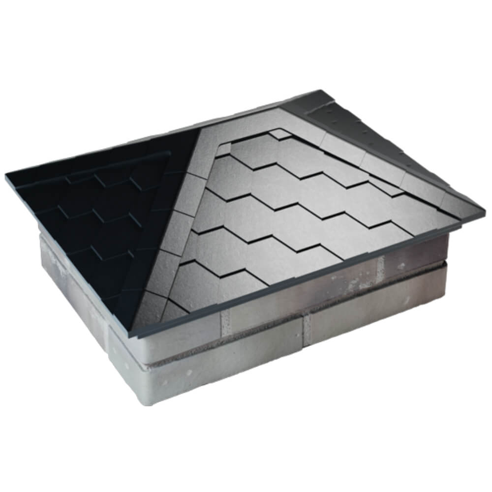 Колпак Zking Эверест Черный на столб 2х1.5 кирпича (520х390мм) Дзержинск фото