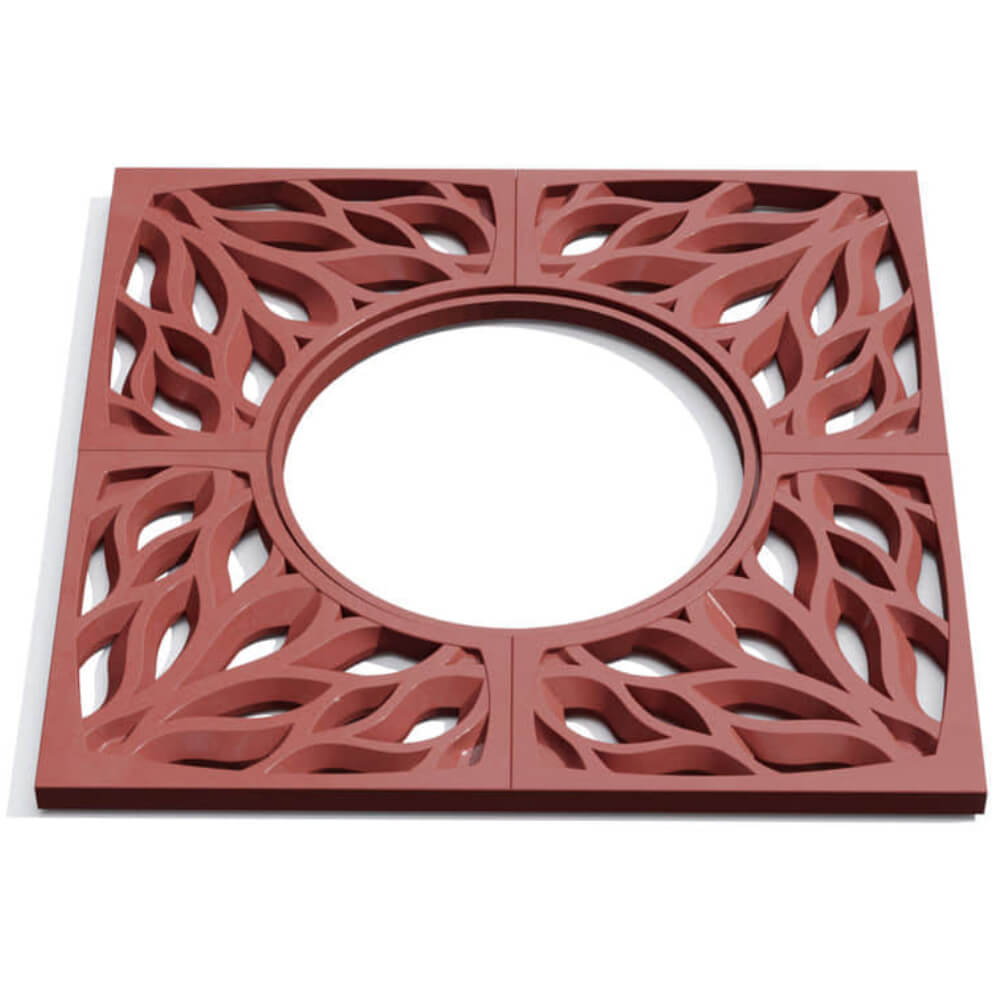 Приствольная решетка для дерева ZKING CRUST 1.2х1.2м Красная Дзержинск фото