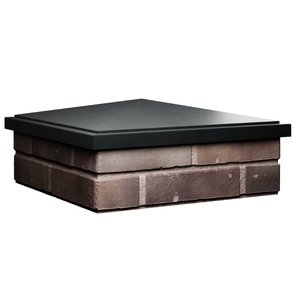 Колпак Zking БонаМоно Черный на столб 2х2 кирпича (515х515, 530х530мм) в Дзержинске фото