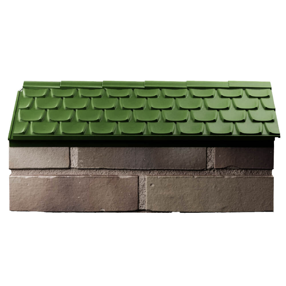 Парапет Zking Эльбрус Зеленый с посадкой на 1 кирпич (255мм) в Дзержинске фото