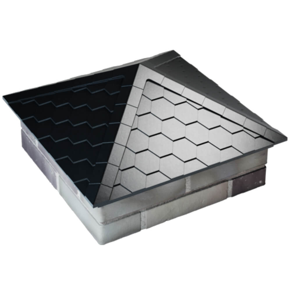 Колпак Zking Эверест Черный на столб 2х2 кирпича (535х535мм) Дзержинск фото