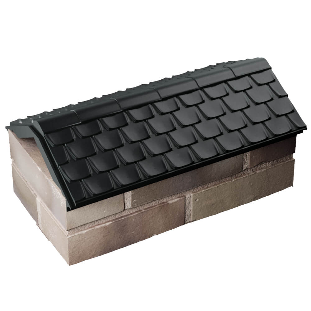 Парапет Zking Эльбрус Черный с посадкой на 1 кирпич (255мм) в Дзержинске фото