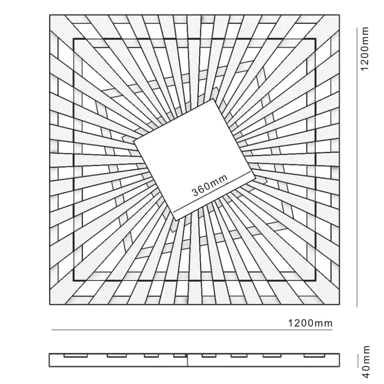 Приствольная решетка для дерева ZKING ATMOSPHERE 1.2х1.2м Черная в Дзержинске фото
