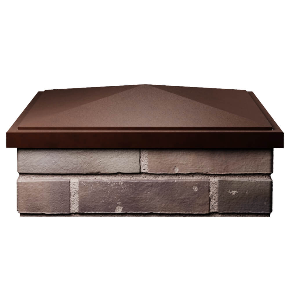 Колпак Zking БонаМоно Коричневый на столб 2х2 кирпича (515х515, 530х530мм) Дзержинск фото