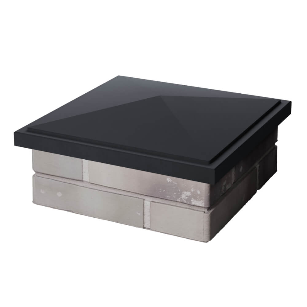 Колпак Zking БонаМоно Серый на столб 1.5х1.5 кирпича (385х385, 400х400мм) в Дзержинске фото