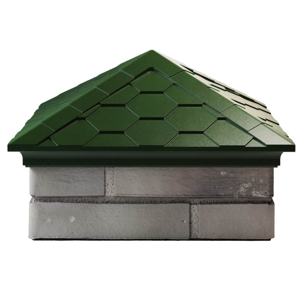 Колпак Zking Эверест Зеленый на столб 1.5х1.5 кирпича (390х390мм) Дзержинск фото