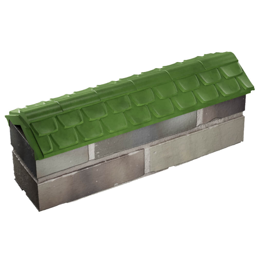 Парапет Zking Эльбрус Зеленый с посадкой на 0.5 кирпича (130мм) в Дзержинске фото